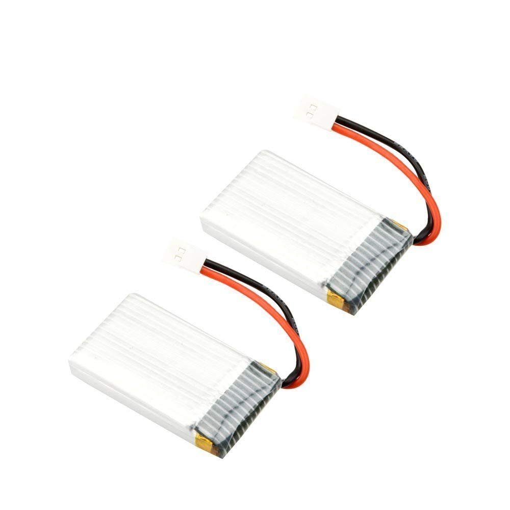Syma YUNIQUE Espagne® 2 Piezas Batteria Lipo (3.7v, 500 mAh Lipo) para RC Droni Quadcopter X5 X5C X5SC X5SW, Cheerson CX-30W, Skytech M68, Wltoys F949