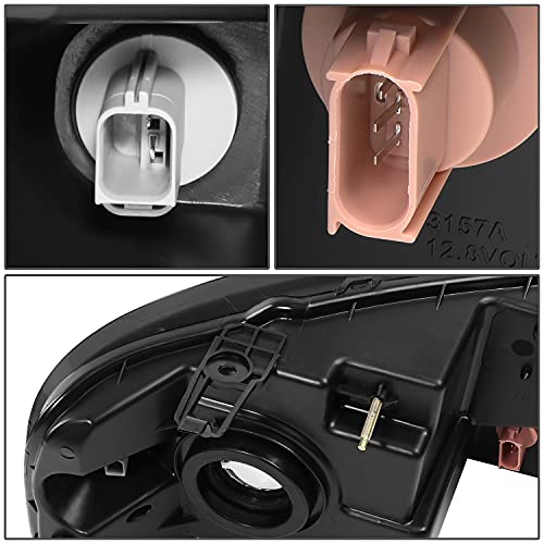 Image of DNA Motoring HL-OH-F1504-SM-CL1 Smoke Lens Headlights Replacement Compatible with 04-08 F-150 /06-08 Mark LT