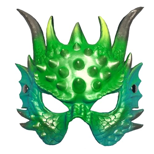 3D Dragon Mask Halloween Half Face Masks Party Costume Accessories Adults