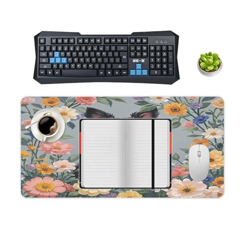 Alfombrilla para escritorio Border Collie Florals grande miniatura 4