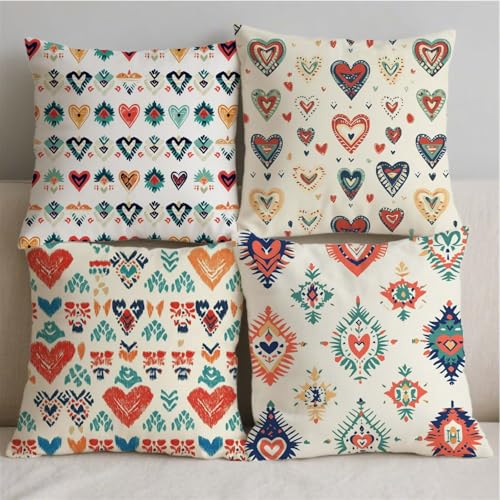 Housse coussin 50x50cm effet lin double sided printing durable