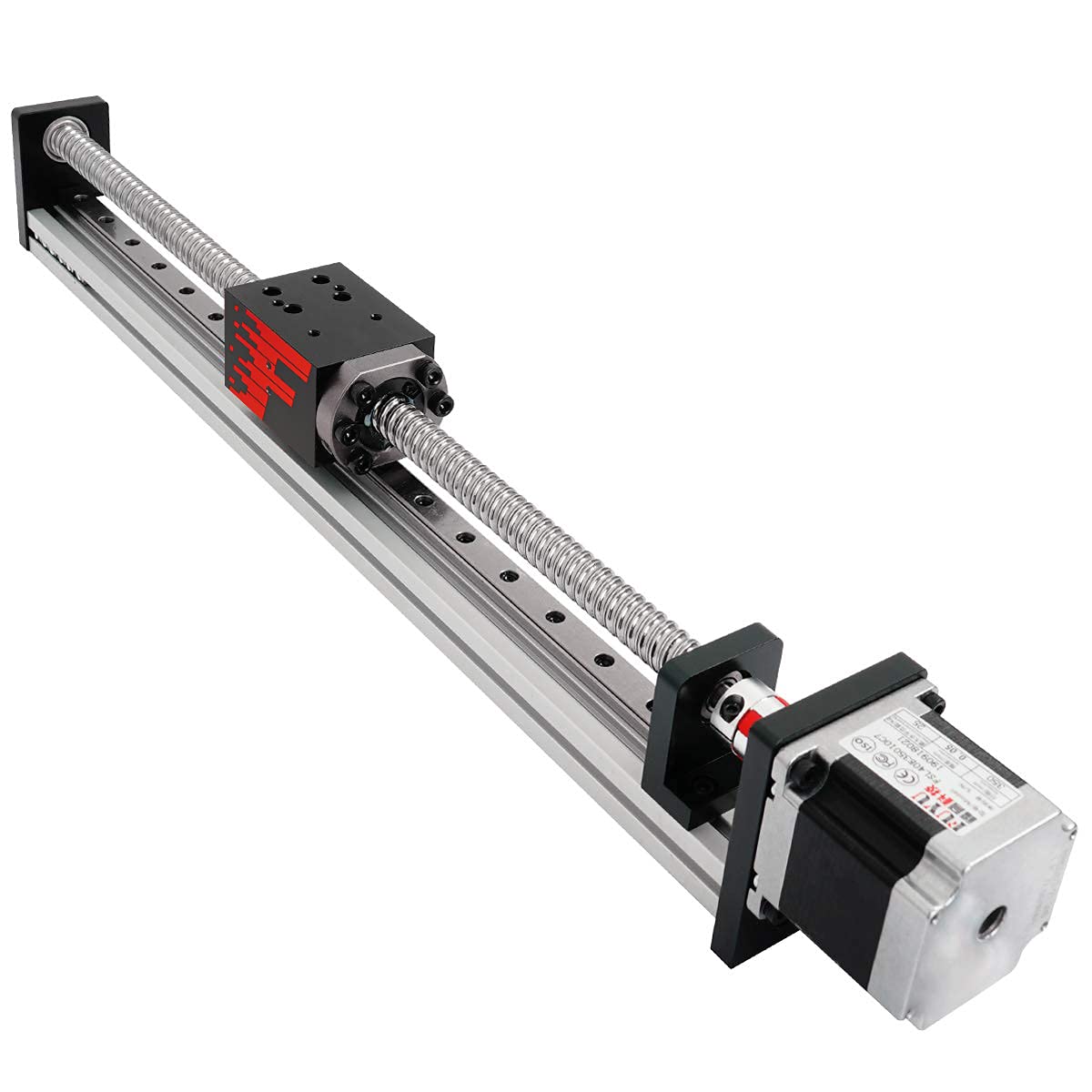 FUYU FSL40 Linear Guide Rail Slide Ball Screw Motion Table CNC Linear Guide Stage Actuator Motorized Nema 23 Stepper Motor[350mm Stroke]