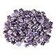 mookaitedecor Set mit 15 Mini-Kristalle in Sternform, polierte Sorgensteine für Reiki-Ausgleich und Schmuckherstellung, Amethyst