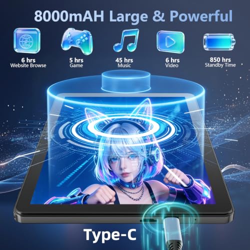 Image of 2026 Android Tablet with Keyboard, 11 inch Android 16 Tablet