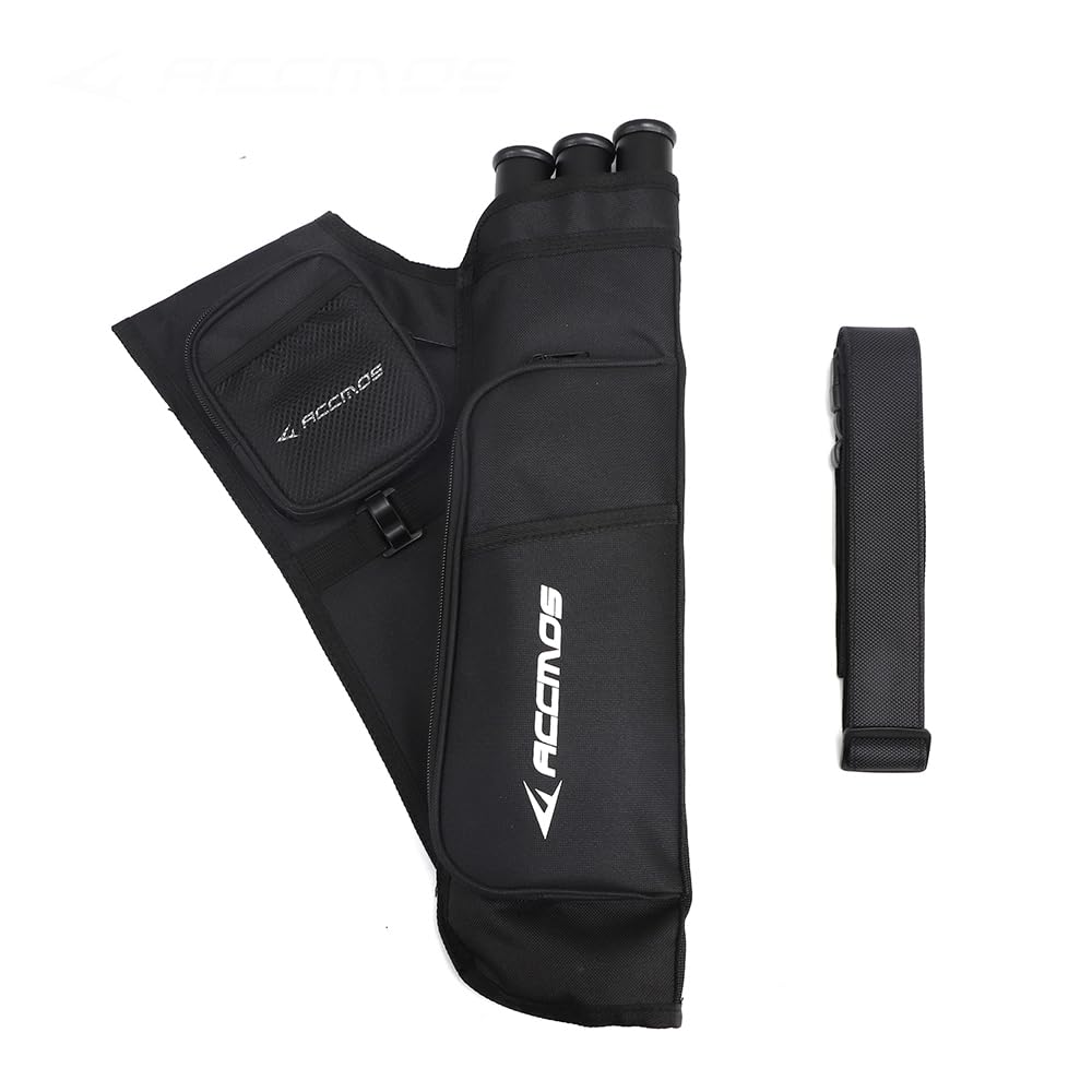 Freccia Supporto Vaso per Frecce Tri-barile Faretra Appendibile Anca in Vita Faretra Per Arco Compound Arco Ricurvo Tiro con l'arco