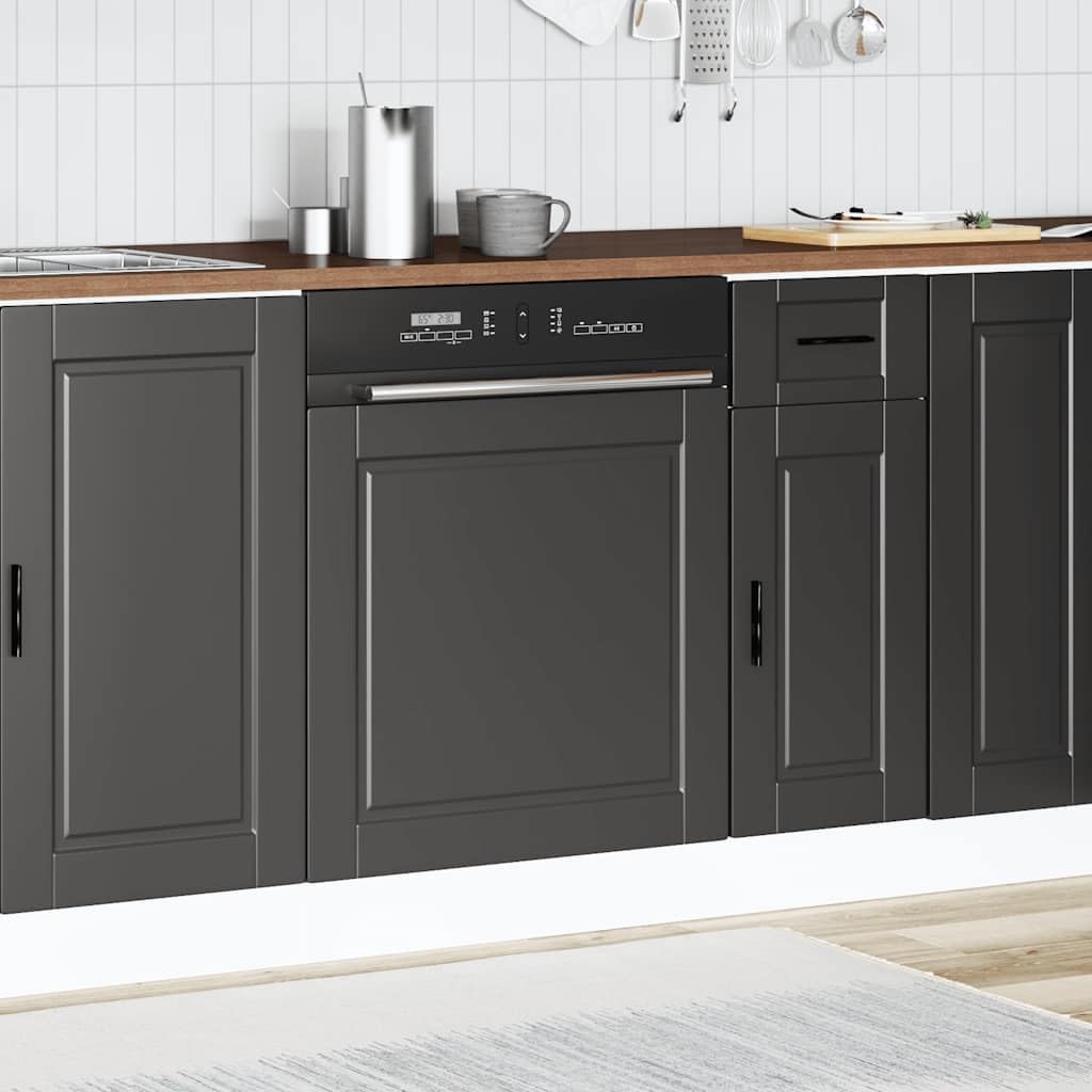 Générique Geschirrspüler schwarz 60 x 1,5 x 57 cm aus Holzwerkstoff, glatte Oberfläche, feuchtigkeitsbeständig, leicht zu reinigen mit einem feuchten Tuch, zeitloses Design zum Schutz