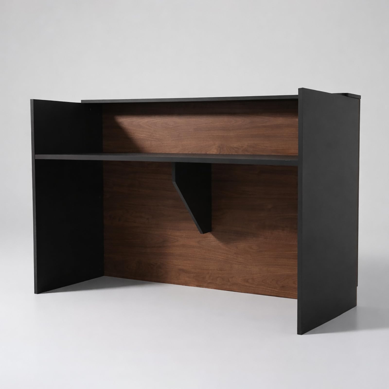 Moderne Empfangstheke mit Schublade und Aktenschrank Fronttresen für Büro, Salon, Spa und Einzelhandel Kleine Empfangstresen für begrenzte Räume (I, 160CM)