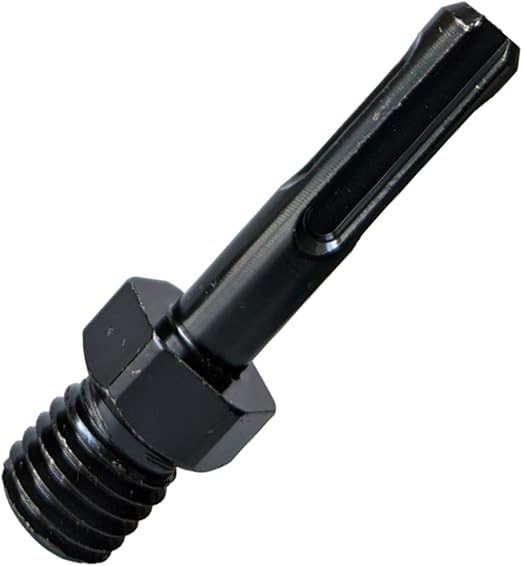 Drilax SDS Plus Adapter | 5/8"-11 UNC Male Thread to SDS Plus Shank | for Hammer Drills & Core Drill Bits | Arbor Shaft Attachment