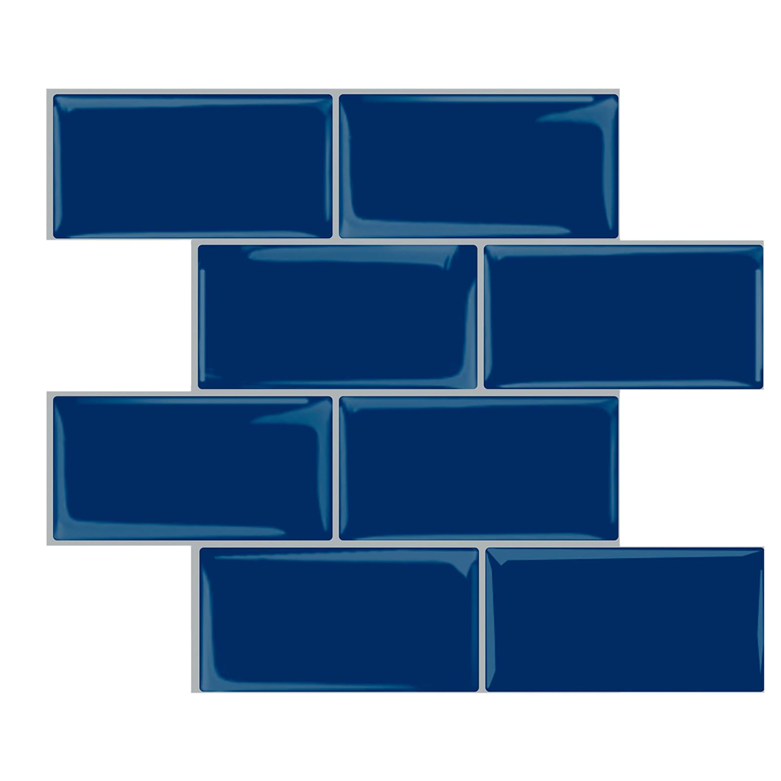 WoStick Peel and Stick wandtegels, 2,5 mm plakkende tegels, dikkere zelfklevende keukenbacksplash, grote zelfklevende wandtegels voor keuken en badkamer (10 vellen per pak