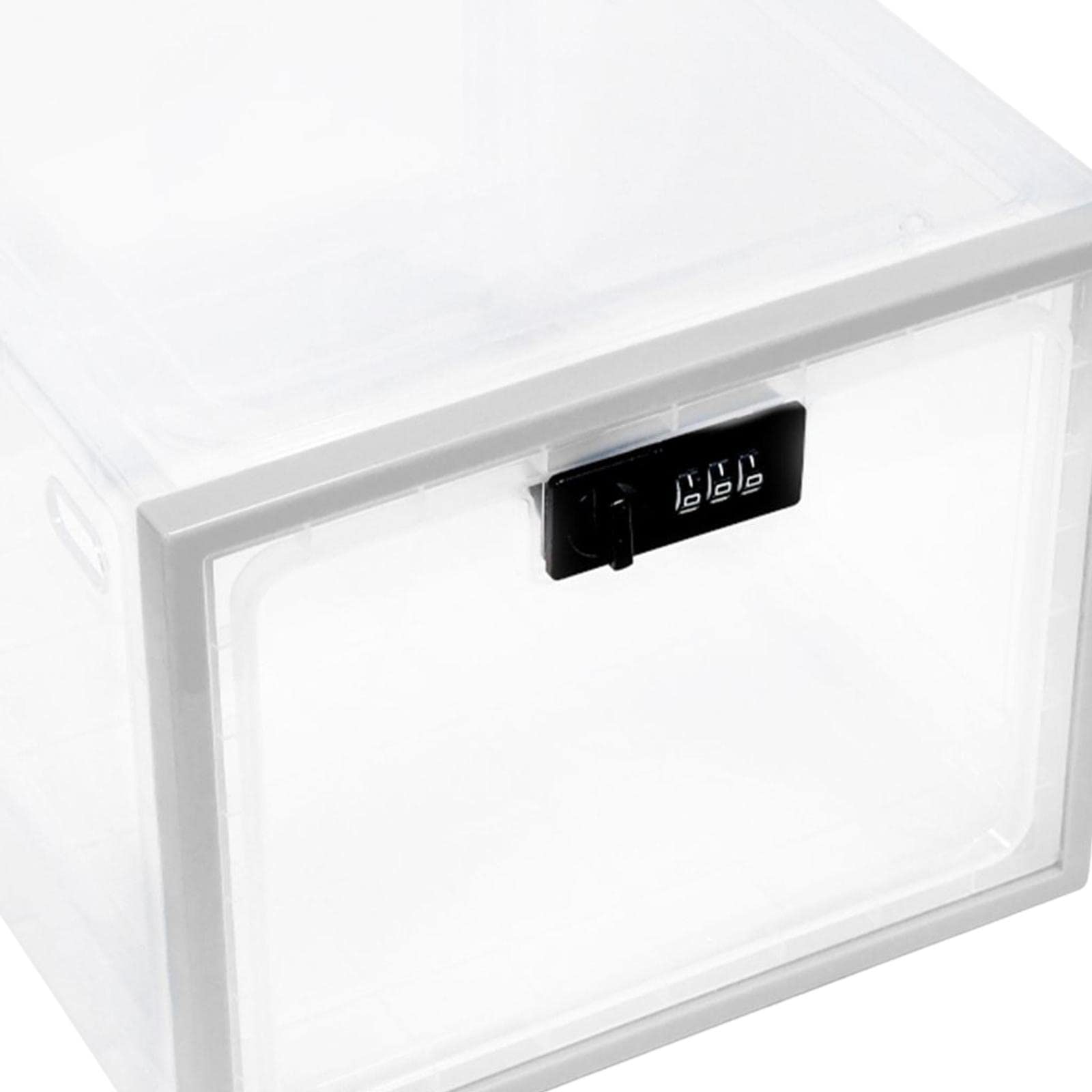 Amazon.co.jp: MERIGLARE 鍵付きボックス 収納ケース 積み重ね可能 