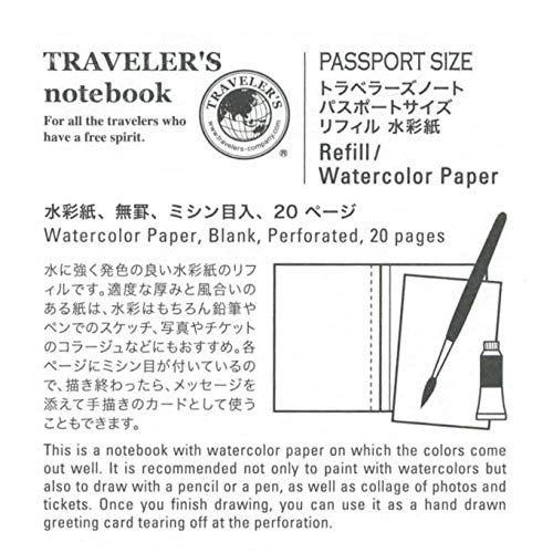 Traveler's Refill Passport Size 001 - Lined - P.W. Akkerman Den Haag