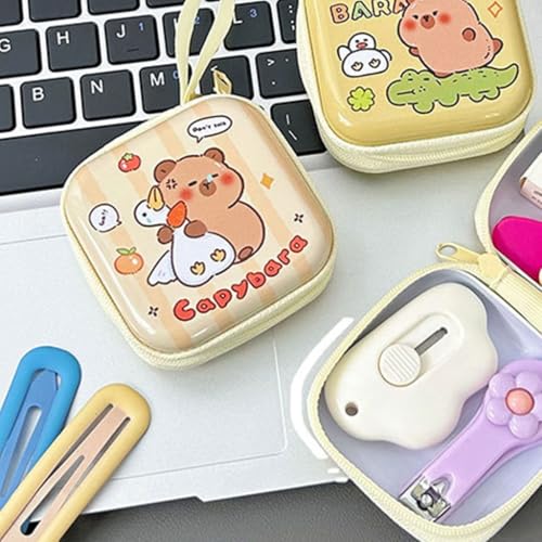 Capybara Styles Coin Purse Tinplate Small Item Case Earphones Storage Bag Suitable For Collecting And3