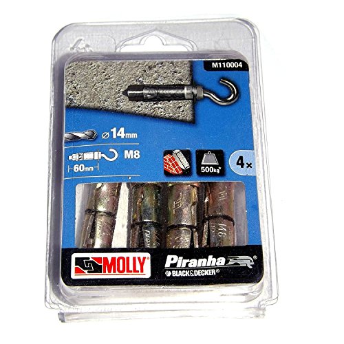 Preisvergleich Produktbild Molly m110004-xj 14 mm 500 kg massiv Befestigungsschrauben (4-teilig)