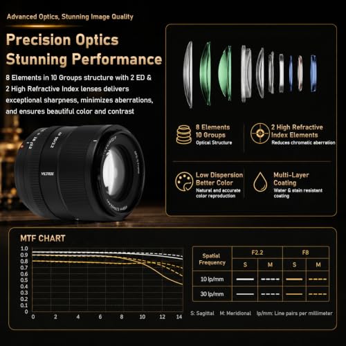 Image of Viltrox AF 90mm F2.2 EVO APS-C Prime Lens for Fuji X-Mount Cameras | Portrait Telephoto,F2.2 Large Aperture,HD Nano Multi-Coating,18.6 Angle,325g Lightweight,STM Autofocus,58mm Filter Thread