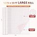 YRYM HT Clear Vinyl Transfer Paper Tape Roll-12 x 50 FT w/Alignment Grid Application Tape for Silhouette Cameo, Adhesive Vinyl for Decals, Signs, Windows, Stickers