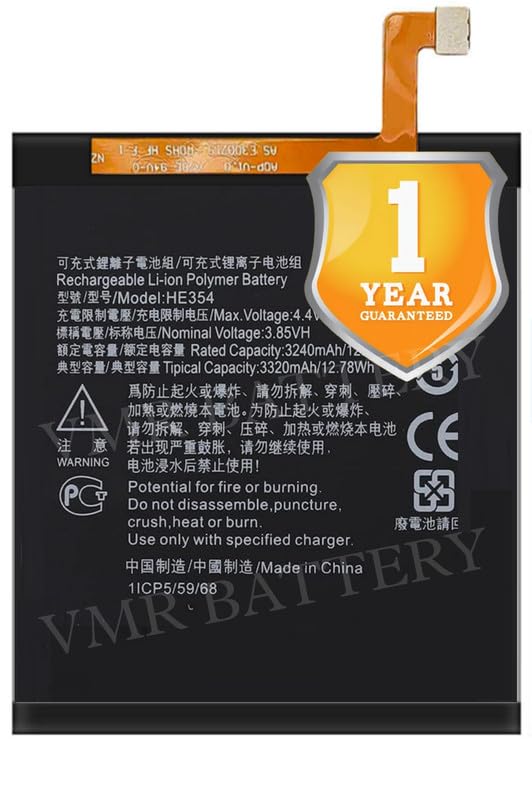 Image of Original HE354 Battery Compatible for Nokia 9 PureView (TA-1082, TA-1087, TA-1094) - (3320mAh) - 1 Year Warranty K7