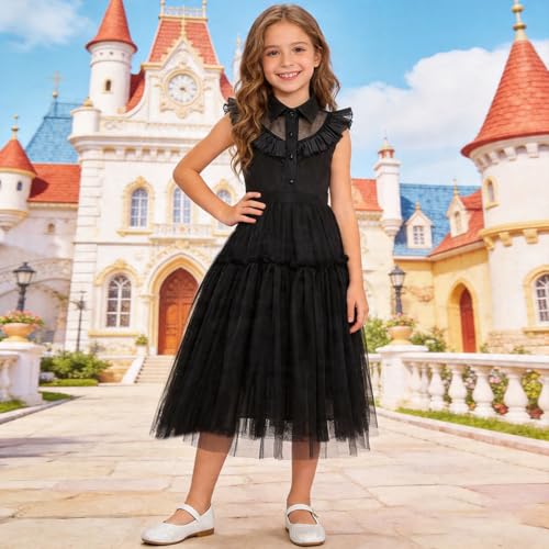 Vestido Negro Princesa para Niñas Disfraz miniatura 6