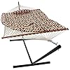 Sunnydaze Rope Hammock with Stand Combo - 275-Pound Capacity - Includes 12-Foot Hammock Stand, Spreader Bar, Pad, and… 51+0tbnPaDL. SS100