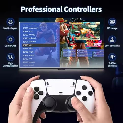 Image of M15 RetroX Wireless Game Console, 2.4G, 24000 Games, Dual Controllers, HDMI TV Output, 128GB TF Support, Plug & Play, for Kids & Adults