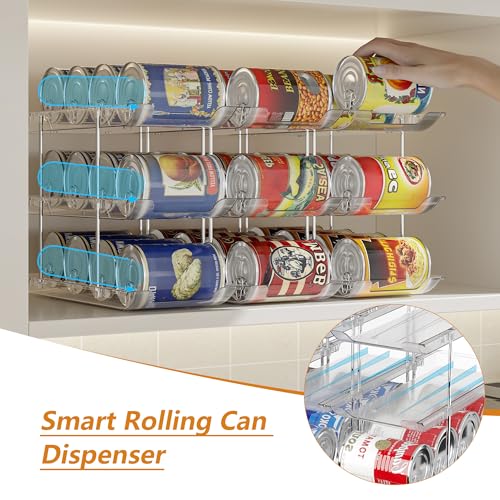 Can Organizer For Pantry Canned Food Goods Organizer For Cabinet Clear Automatic Rolling Can Storage Organizer Pantry Ho - Additional View
