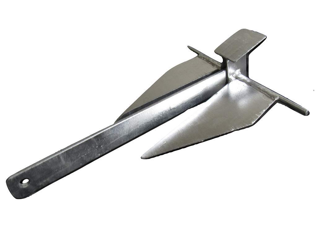 Galvanised Cruising Crown Anchor 2.5KG (Fluke Yacht Boat Sand Mud Secure)