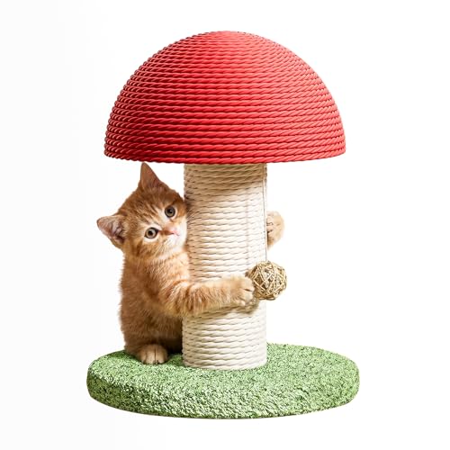 Rascador Para Gatos Pequeño De Sisal Con Forma De Hongo miniatura 1