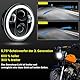 bamotoop 5,75 LED Motorrad Runder Scheinwerfer E-geprüft DRL Fern- und Abblendlicht für Simson S51 S70 S50 S50B Schwalbe STAR KR51/2 Tuning