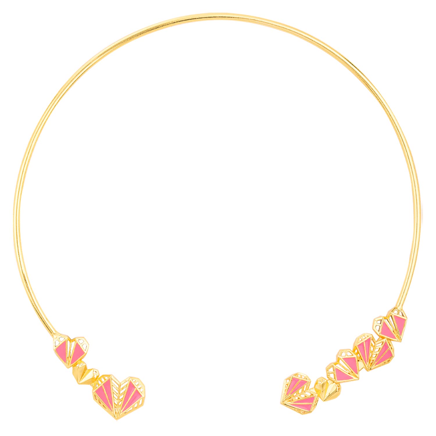 Geometric Motifs Open Style Necklace