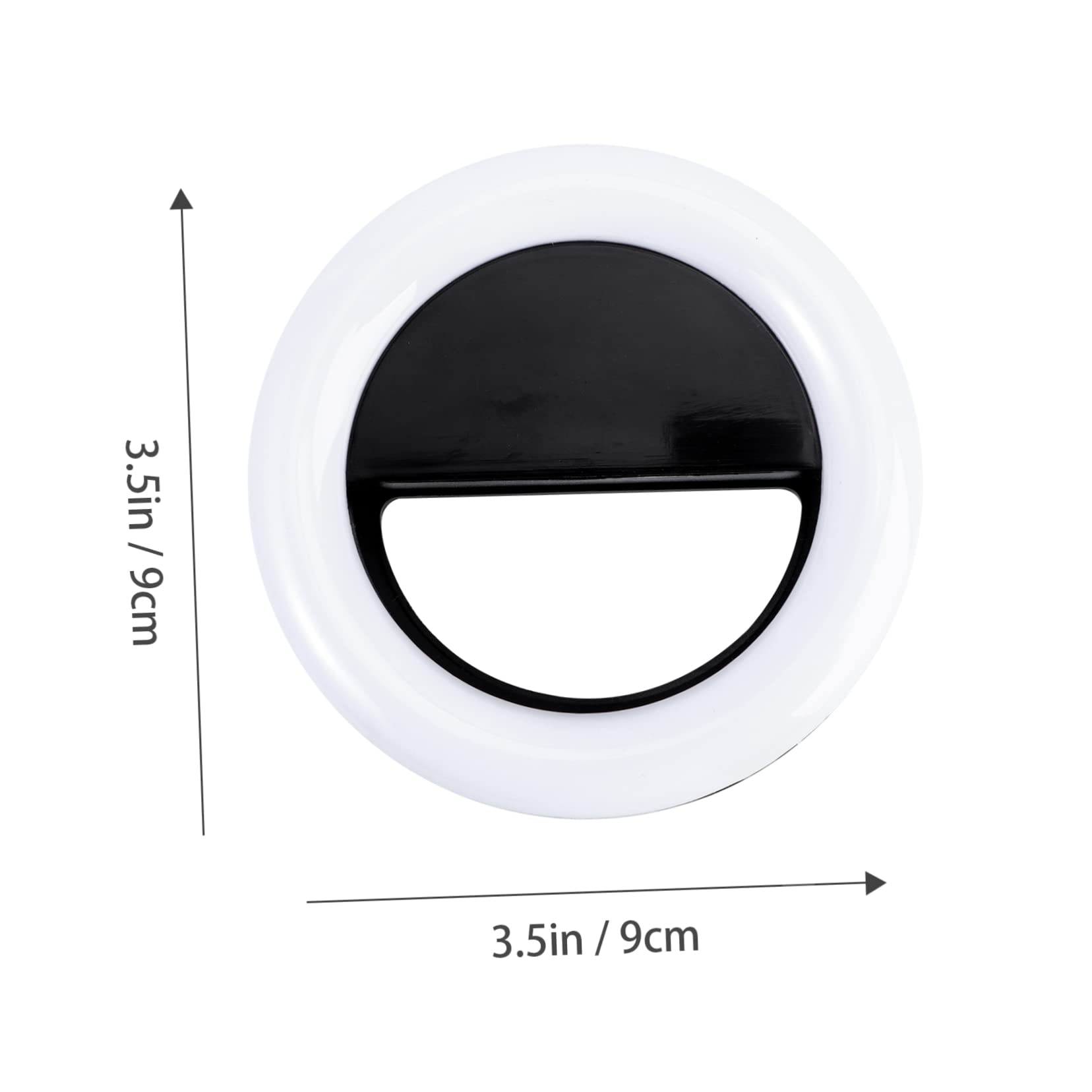 Angoily Professional Ring Light Clip for Photography 3 Modes Rechargeable for Video Chat Live Streaming Face Brightening