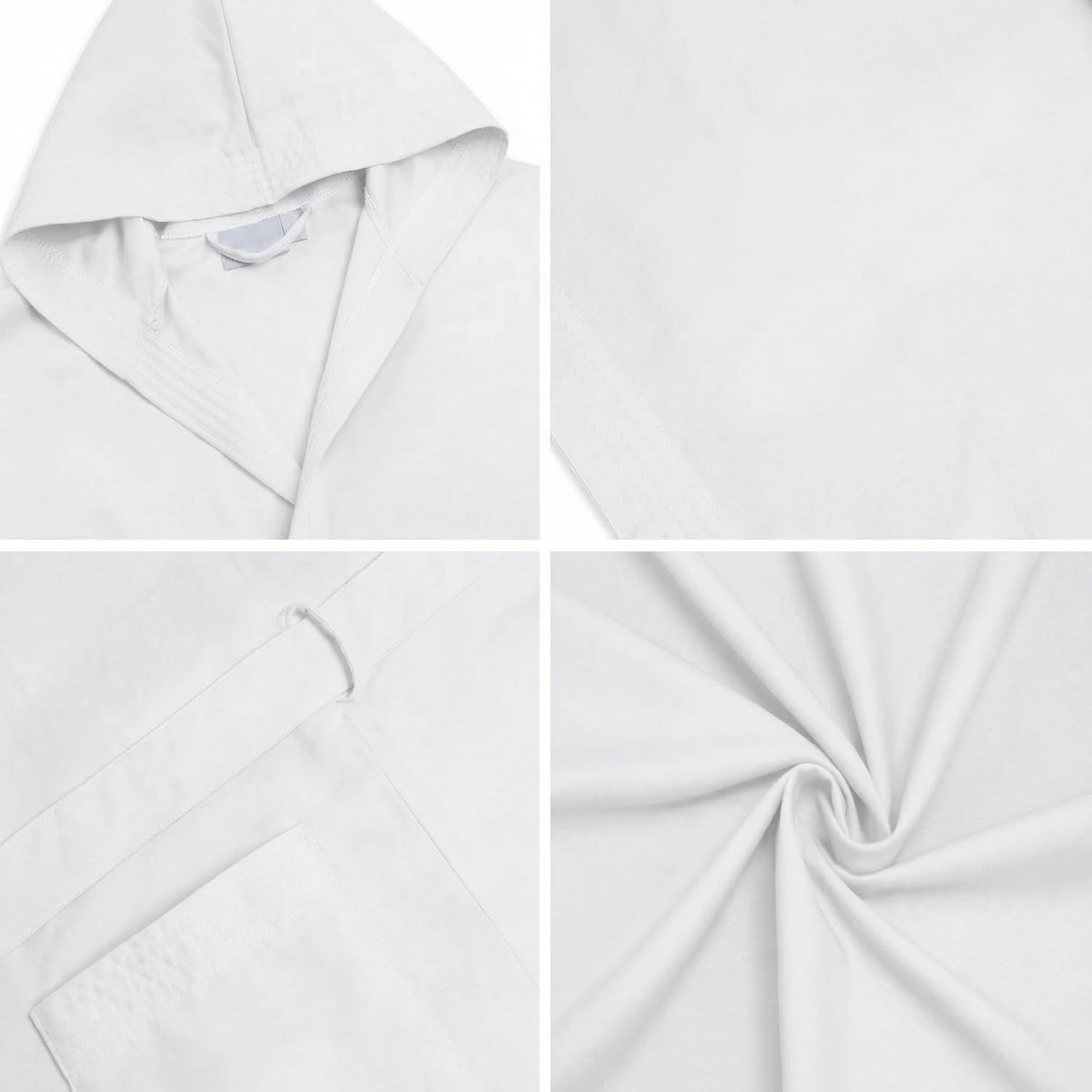 Intimitaly® Accappatoio Microfibra Uomo e Donna Unisex con Cappuccio Pratico Leggero