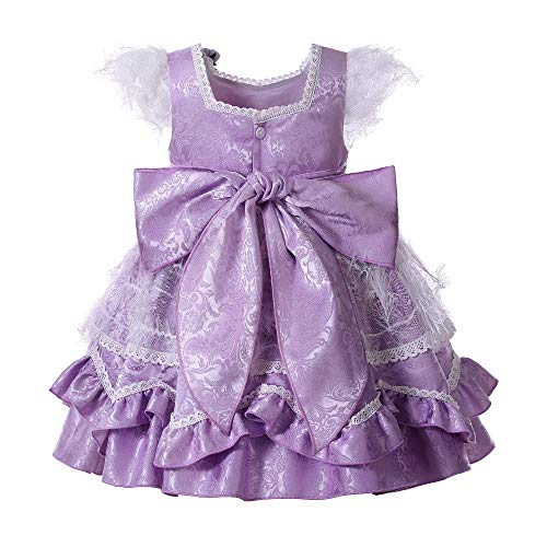 Pettigirl Toddler Girl Purple Summer Sleeveless Sundress Clothes Elegant Party Wedding Casual Dress for Kids2