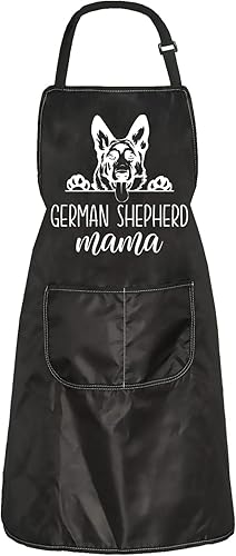 ZJXHPO Delantal de pastor alemán para mamá, pastor alemán, amante de perros, delantal de peluquero de mascotas, regalo para amantes de los animales