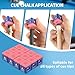 AKLOT Professional Pool Cue Chalk, 24 Cubs Billiard Chalk with Storage Box Fine Powder Pool Chalk Cubes 2 Colors Billiard Cue Chalk Suitable for Each Cue Tip Size (Red and Blue)