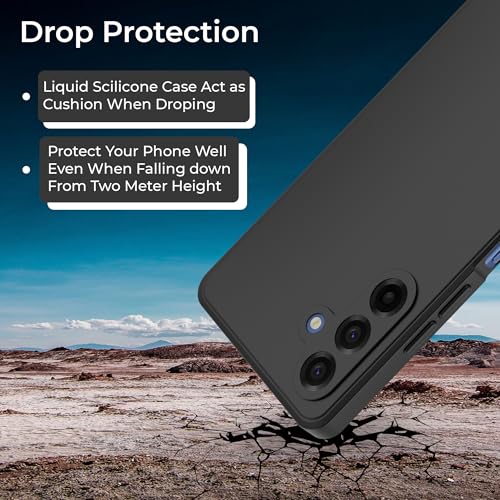 Image of A rtistque Back Cover Case for Samsung Galaxy A17 5G / Galaxy F17 / Galaxy M17 5G With Camera Protection | Shockproof TPU|Stylish Protective Design|Slim Fit|Ultra Matte| Samsung A17 Back Cover - Black