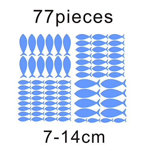Set de 77 Vinilos Decorativos de Pescado para Pared miniatura 2