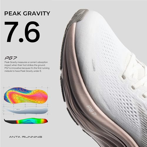 ANTA Women's PG7 Running Shoes Cushioning Comfortable Breathable Athletic Workout Gym Cross Trainer Sports Sneakers - Image 3