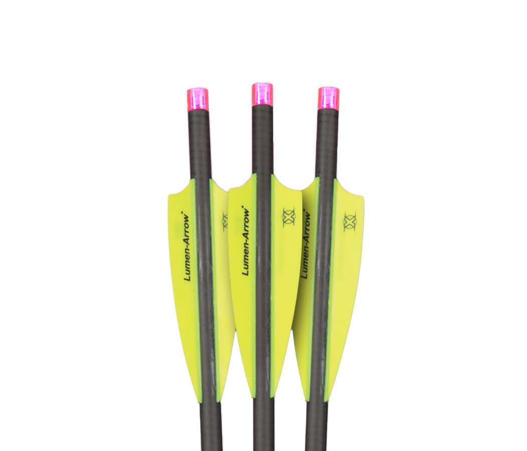 Lot De 6 Boulons D'arbalète BALLISTA Piercer 22 – 3 Palettes Avec Encoches Lumineuses Rouges
