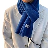  Écharpe Tricoté Femme Homme Châle en Cachemire Épais Doux Chaud Tour de Cou Couleur Uni Classique Écharpe en Laine Unisexe Foulard Cache-cou en Tricot Fille Hiver Automne, Merveilleux Cadeau Noël