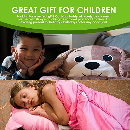 kid39s nap buddies character preschool nap mat toddler sleeping bag with pillow for daycare ages 3