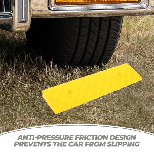 Rampa de plástico amarilla para autos y motos 3 cm alta antideslizante miniatura 4