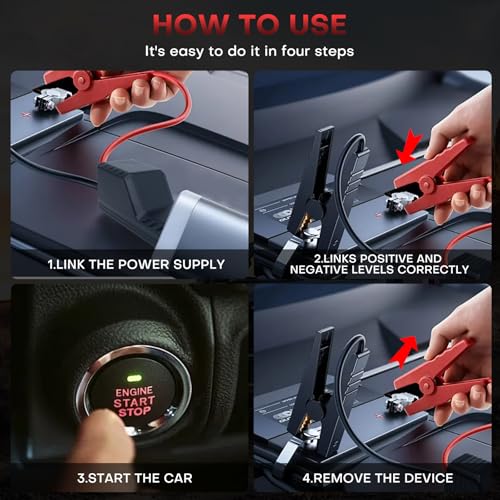 Image of Smart Jump Starter Clamps,EC5 Heavy Duty Jump Starter Automotive Booster Clamp Cables Replacement Alligator Clamps with Intelligent