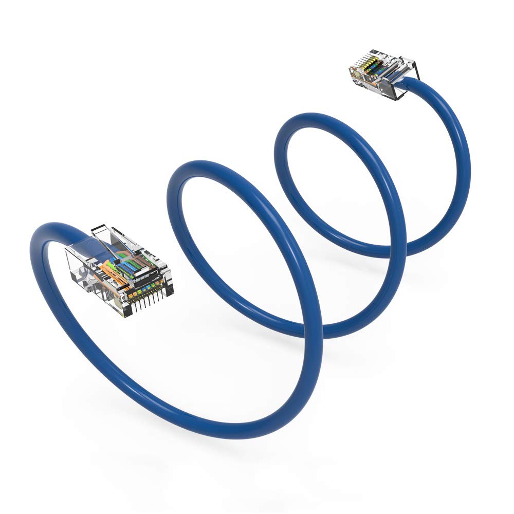 75Ft Cat5E UTP Ethernet Network Non Booted Cable Blue