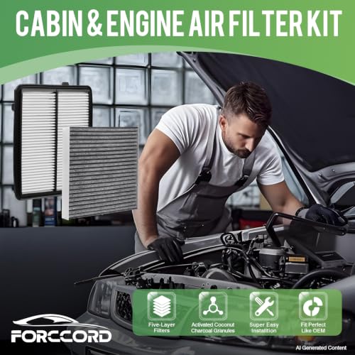Image of Cabin & Engine Air Filter Combo for Honda CR-V CRV 2017-2019 2.4L