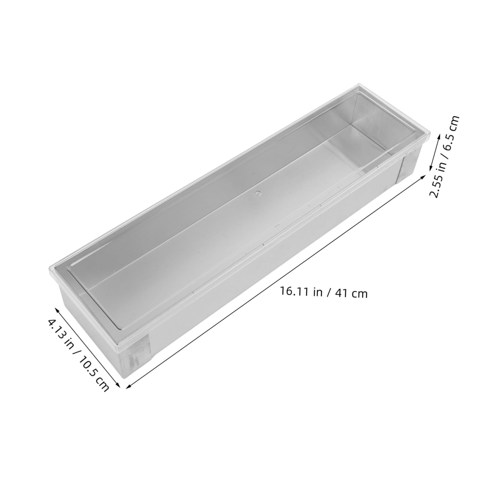 ULTECHNOVO Moule à Gâteau Rectangulaire Acier Inoxydable avec Couvercle Antiadhésif pour Cuisine Moule à Pâtisserie à Tiramisu