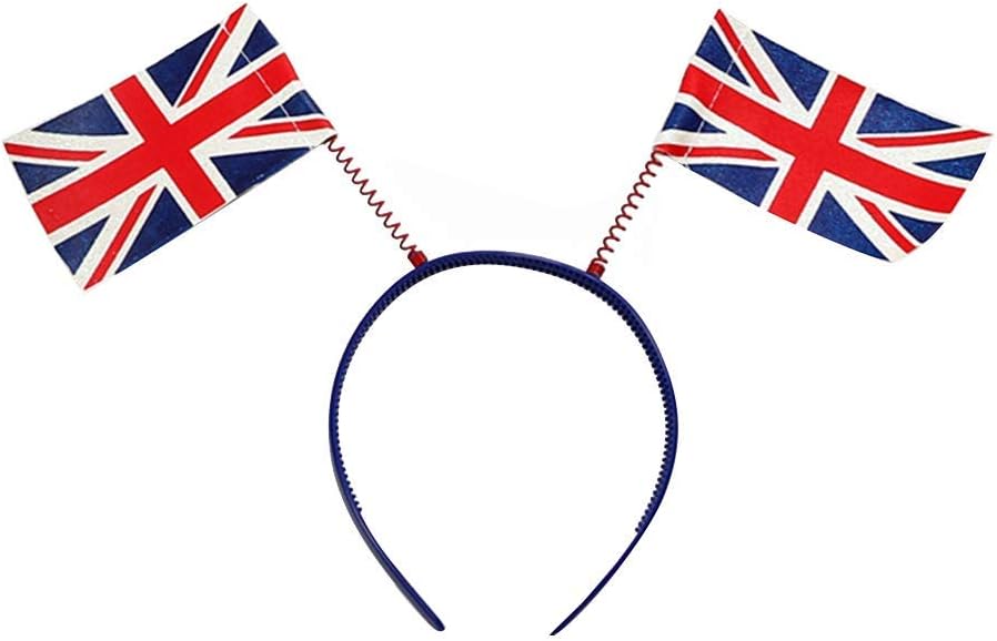 British Flag Headband Headwear Cosplay Costume for Independent Day Masquerade Party Supplies