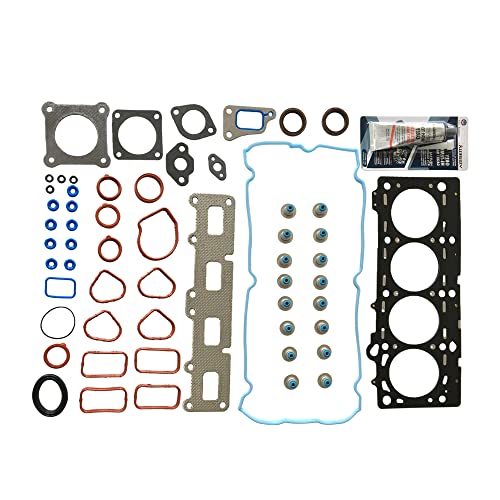 Image of Partsflow Head Gasket Set For Chrysler Pt Cruiser 2002-2009 For Jeep Liberty 2002-2005 For Jeep Wrangler 2003-2006 2.4L L4 DOHC, (16 VALVE), VIN CODE inchB inch inch1 inch OE#HS26206PT-1,HS26206PT-3,HS8-30102,SL1000