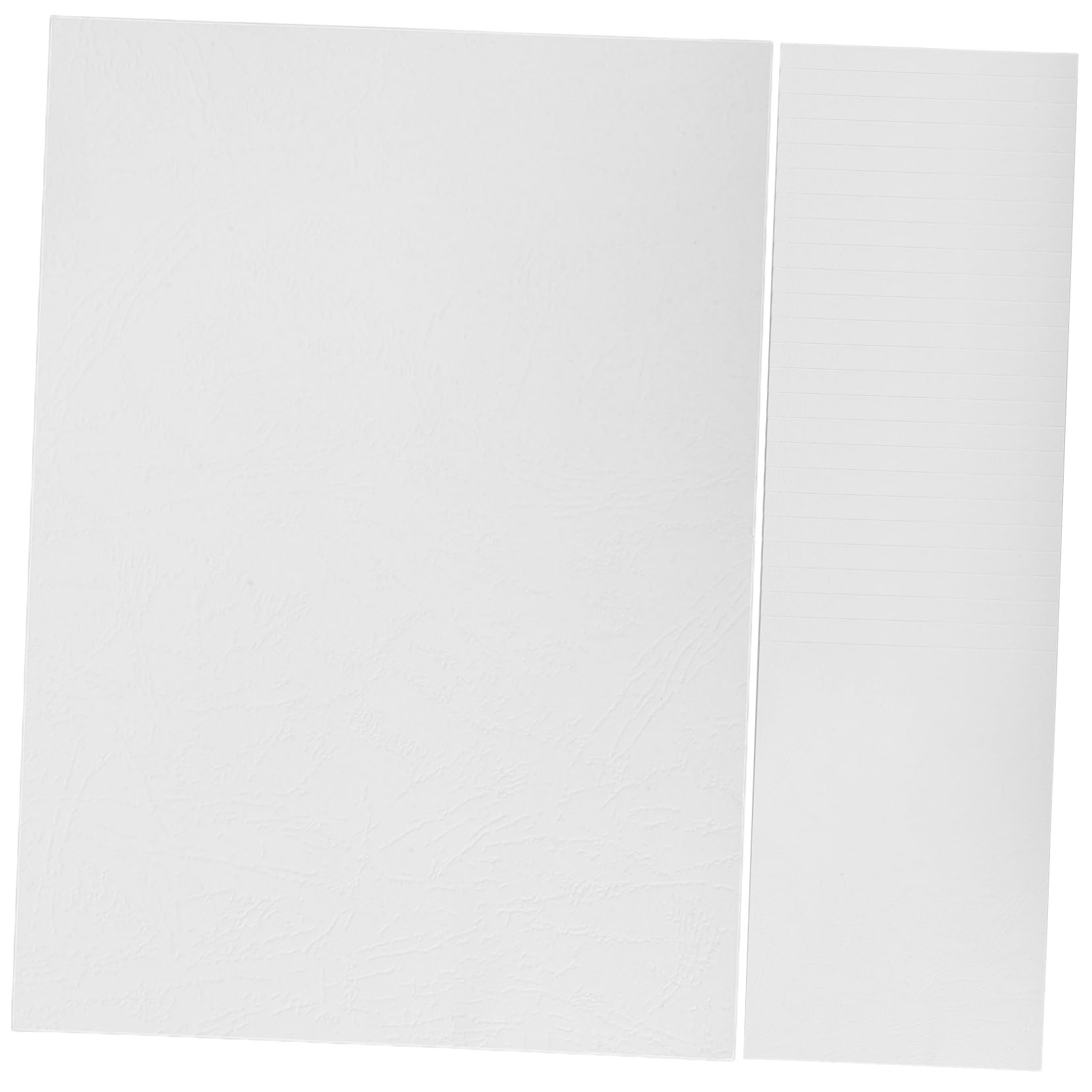 Couvertures de Reliure A5 en Papier Blanc 100 Feuilles pour Documents
