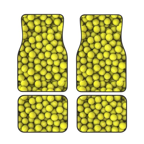 Alfombrillas de coche antideslizantes juego de 4 neopreno para entusiastas del tenis