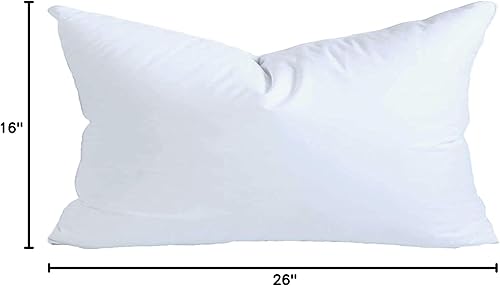 Miniatura 9 de MoonRest Almohada lumbar alternativa de plumón sintético de 16 x 26 pulgadas para fundas de sofá, almohada decorativa, cojín y relleno de almohada