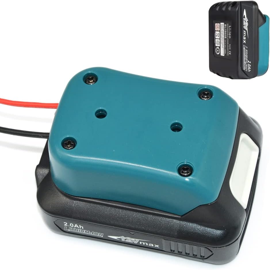 IRONFACE Adapter for Makitaa Battery 12V MAX,Power Wheel Adapter Dock,Battery Holder Wall Mount,(Battery not Included) 1pcs
